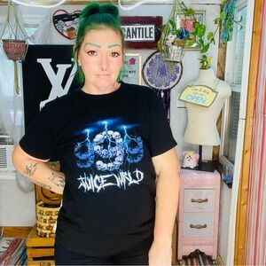 Juice World 999 Club Blue and Black Short Sleeve Tee Size Medium  unisex